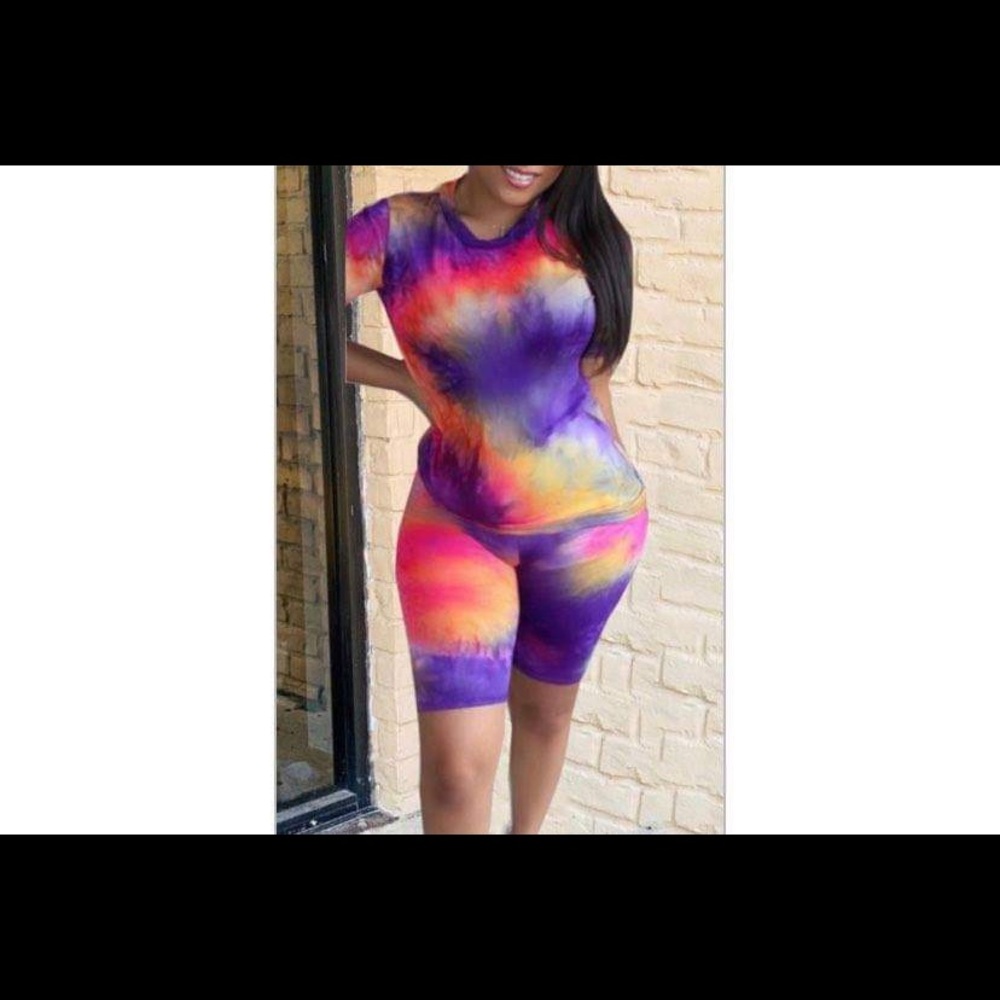 Two-piece tie dye set